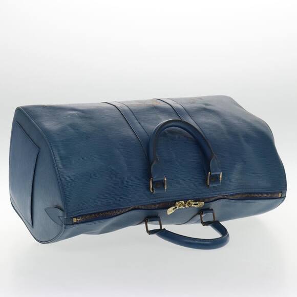 LOUIS VUITTON Epi Keepall 45 Boston Bag Blue M42975 - Picture 6 of 16